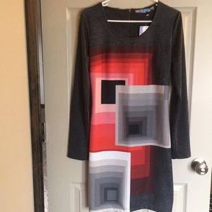 Grey long sleeve dress